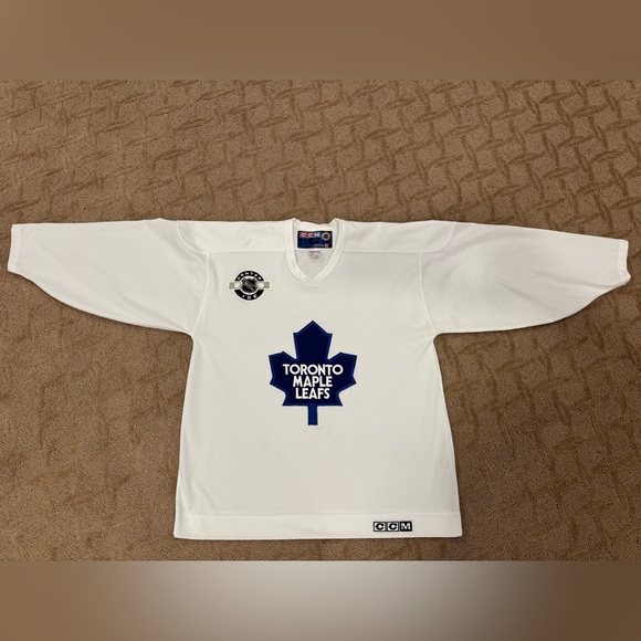 Vtg CCM Centre Ice Toronto Maple Leafs Practice NHL Hockey Jersey - Picture 9 of 14